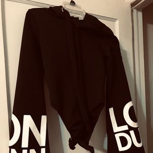 Misguided hoodie londunn body suit